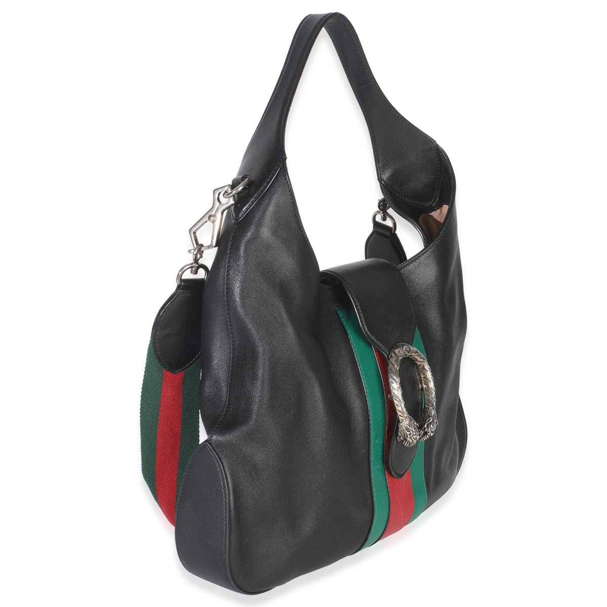 Black Smooth Calfskin Medium Dionysus Hobo