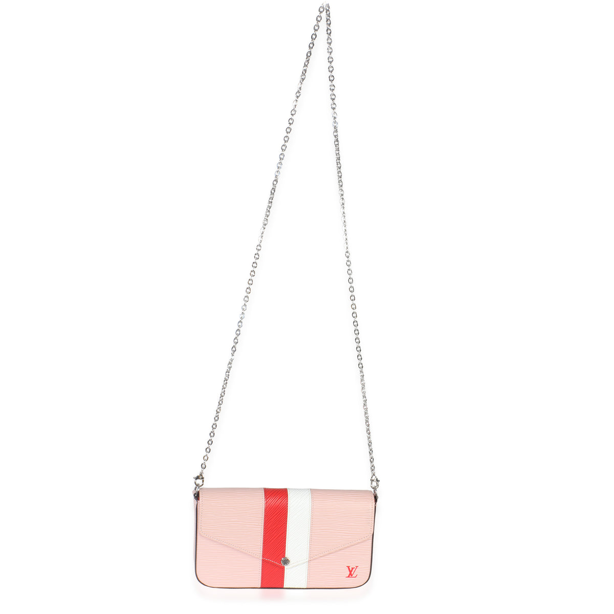 Rose Ballerine Epi Stripe Felicie Pochette