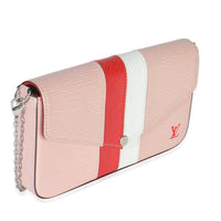 Rose Ballerine Epi Stripe Felicie Pochette