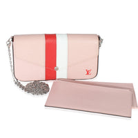 Rose Ballerine Epi Stripe Felicie Pochette