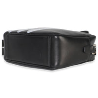 Prada Black Pink Calfskin Banana Logo Crossbody Bag Handbag box