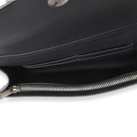 Christian Dior Silver Microcannage Calfskin Diorama Wallet On Chain Handbag ad1
