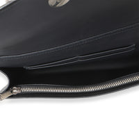 Christian Dior Silver Microcannage Calfskin Diorama Wallet On Chain Handbag ad1