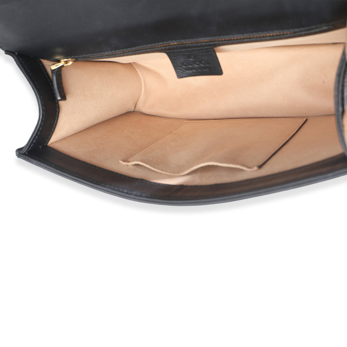 Black GG Velvet Small Sylvie Shoulder Bag