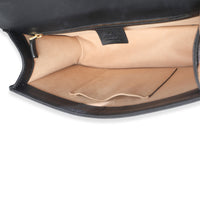 Black GG Velvet Small Sylvie Shoulder Bag