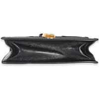 Black GG Velvet Small Sylvie Shoulder Bag