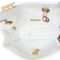 White Quilted Lambskin Small CC Flap Bag