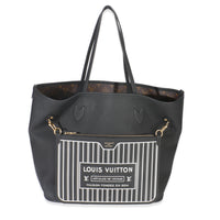 Black Grained Leather Reversible Inside Out Neverfull MM