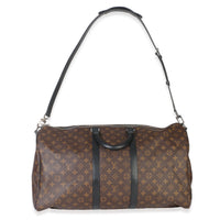 Monogram Macassar Canvas Keepall Bandouliere 55