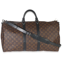 Monogram Macassar Canvas Keepall Bandouliere 55