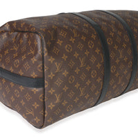 Monogram Macassar Canvas Keepall Bandouliere 55