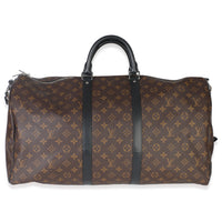 Monogram Macassar Canvas Keepall Bandouliere 55