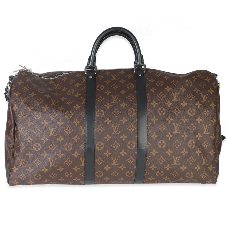 Monogram Macassar Canvas Keepall Bandouliere 55
