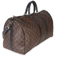 Monogram Macassar Canvas Keepall Bandouliere 55