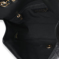 Chanel Black Quilted Lambskin CC Braided Saddle Flap Bag Handbag ad3