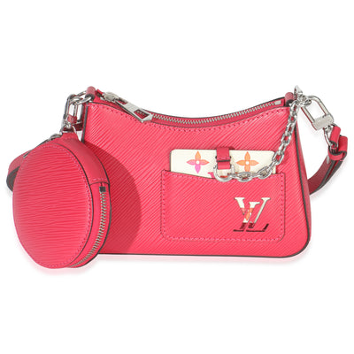Louis Vuitton Pink Epi Monogram Marellini Handbag fv