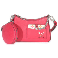 Louis Vuitton Pink Epi Monogram Marellini Handbag fv