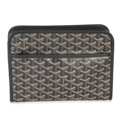 Black Goyardine Canvas Jouvence Toiletry MM