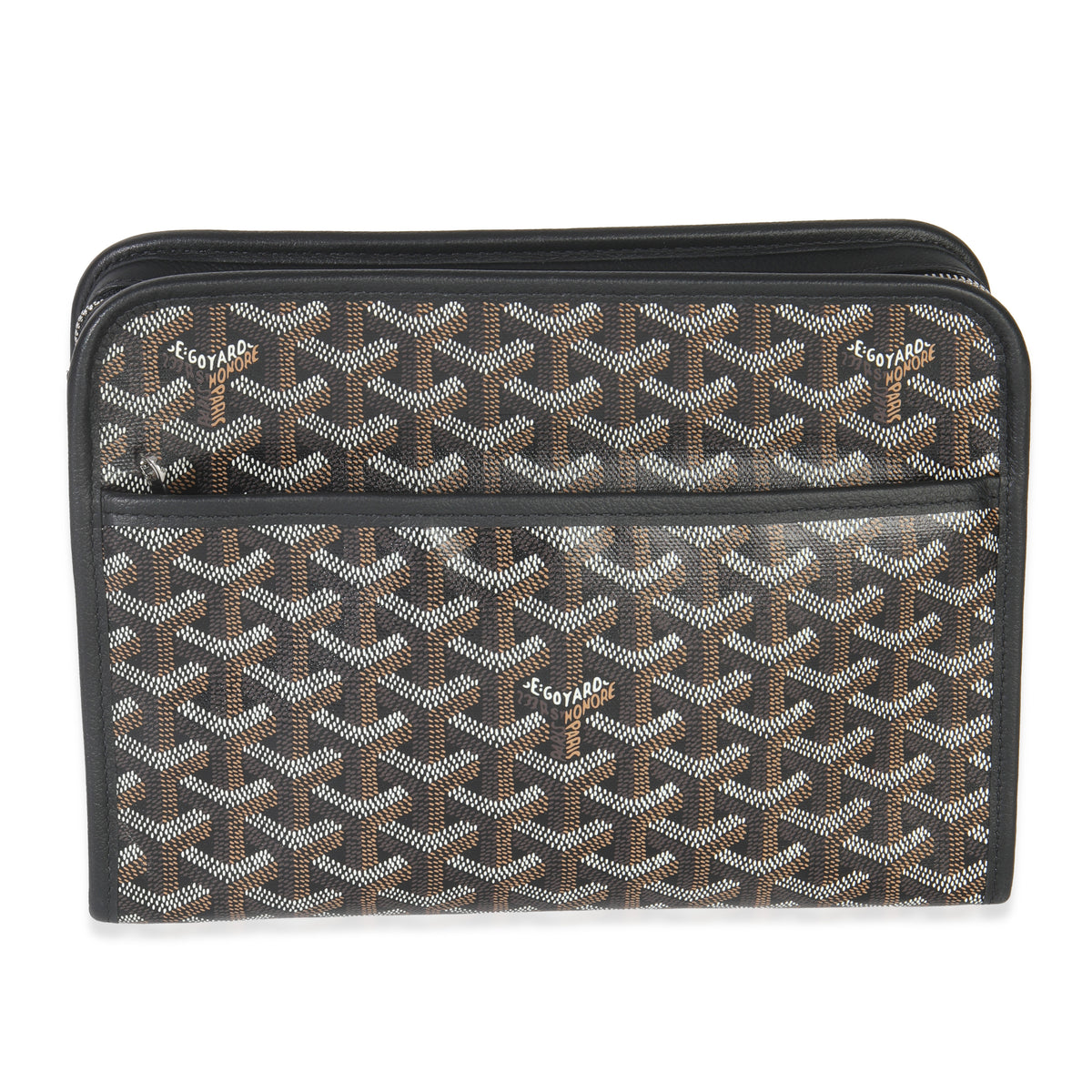 Black Goyardine Canvas Jouvence Toiletry MM
