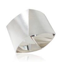 Sterling Silver  Frank Gehry Torque Bracelet