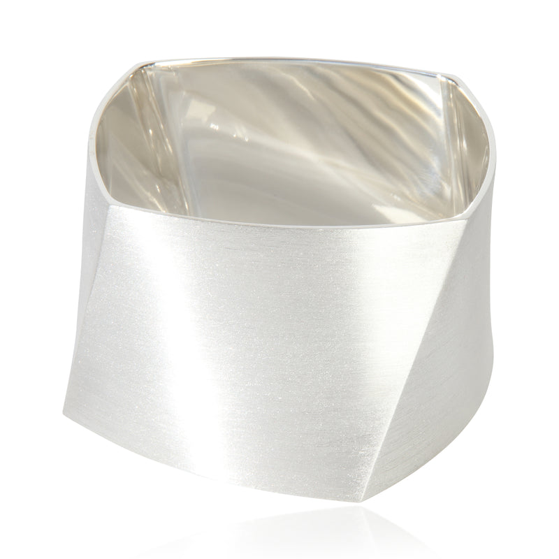 Sterling Silver  Frank Gehry Torque Bracelet