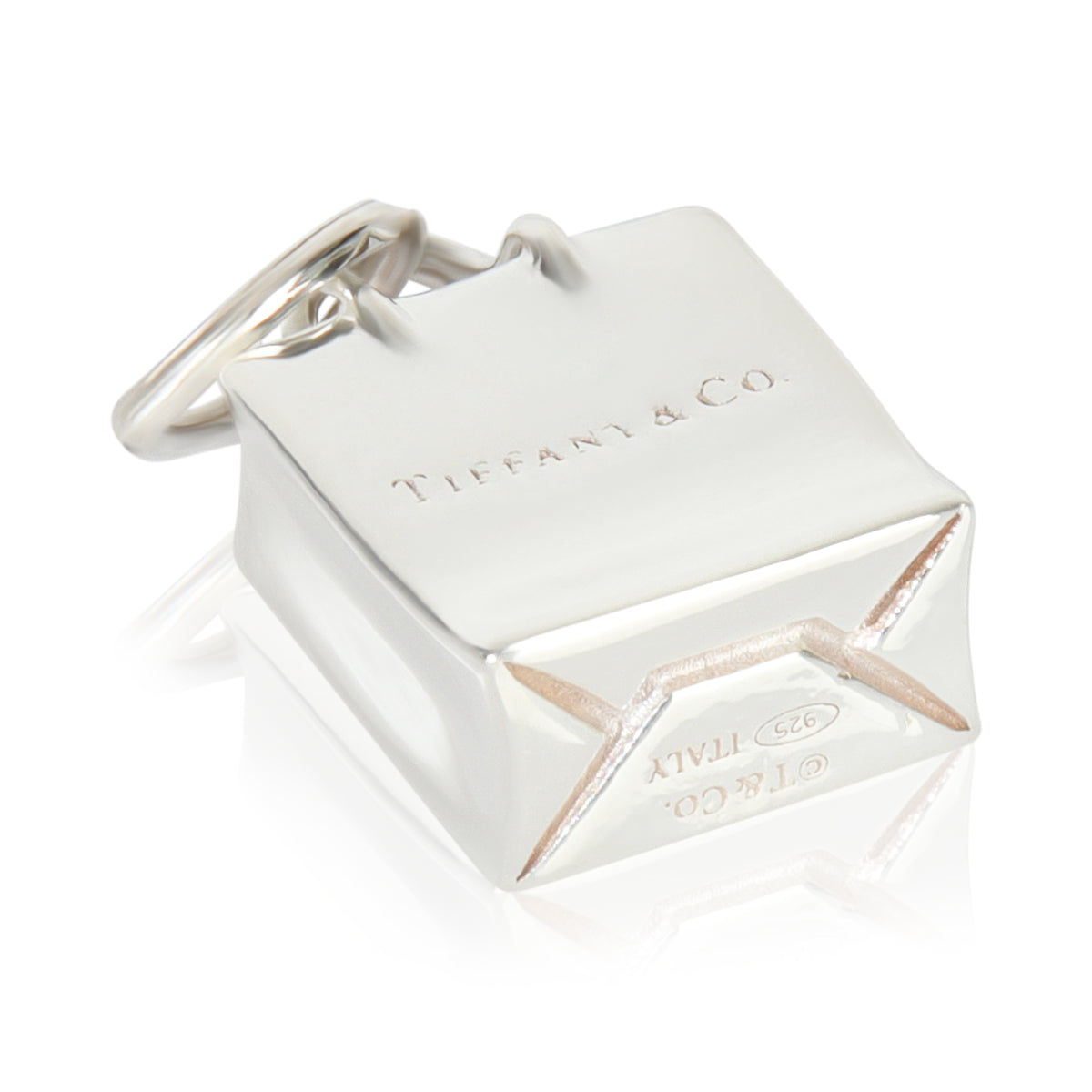 Sterling Silver  Shopping Bag Charm