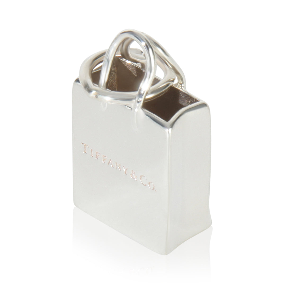 Sterling Silver  Shopping Bag Charm