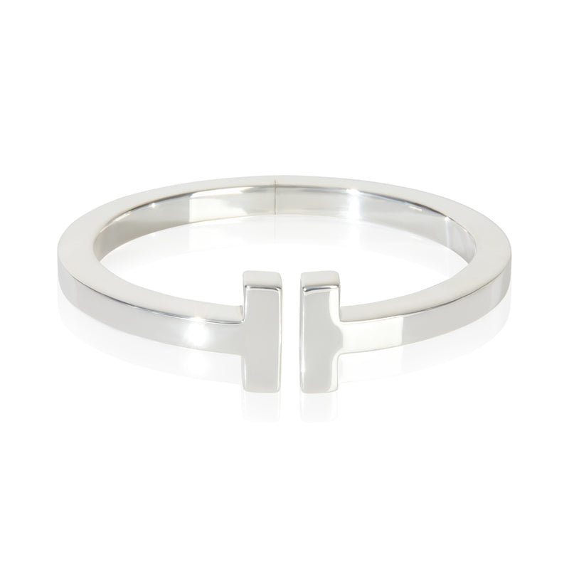 Sterling Silver  Tiffany T Square Hinged Bracelet