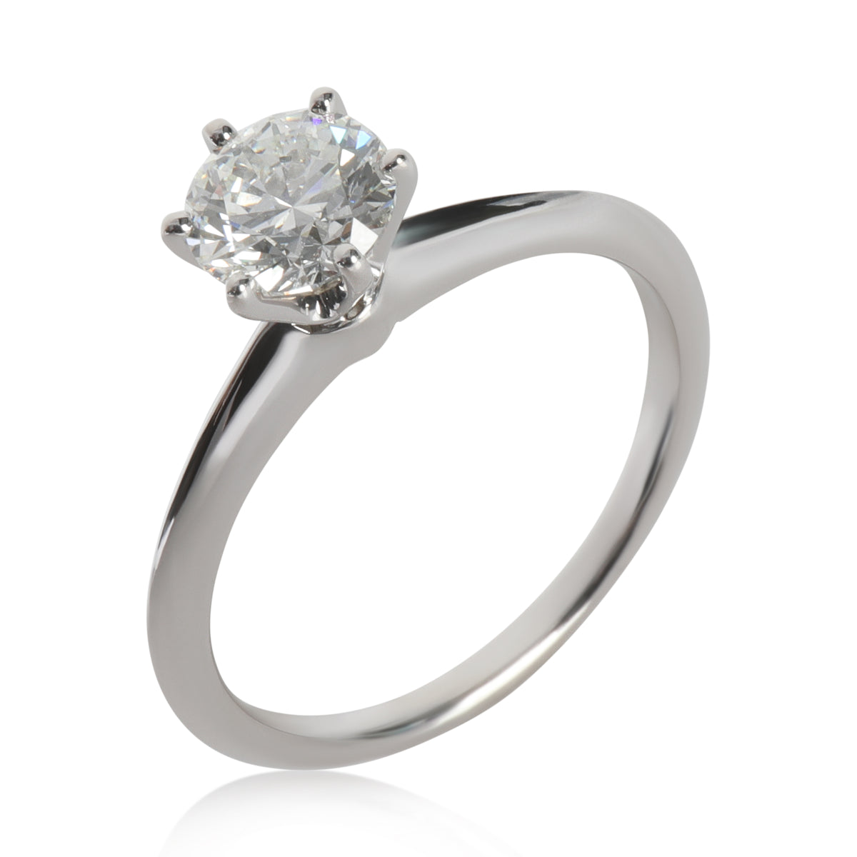 0.91 ct Round Brilliant Diamond Engagement Ring