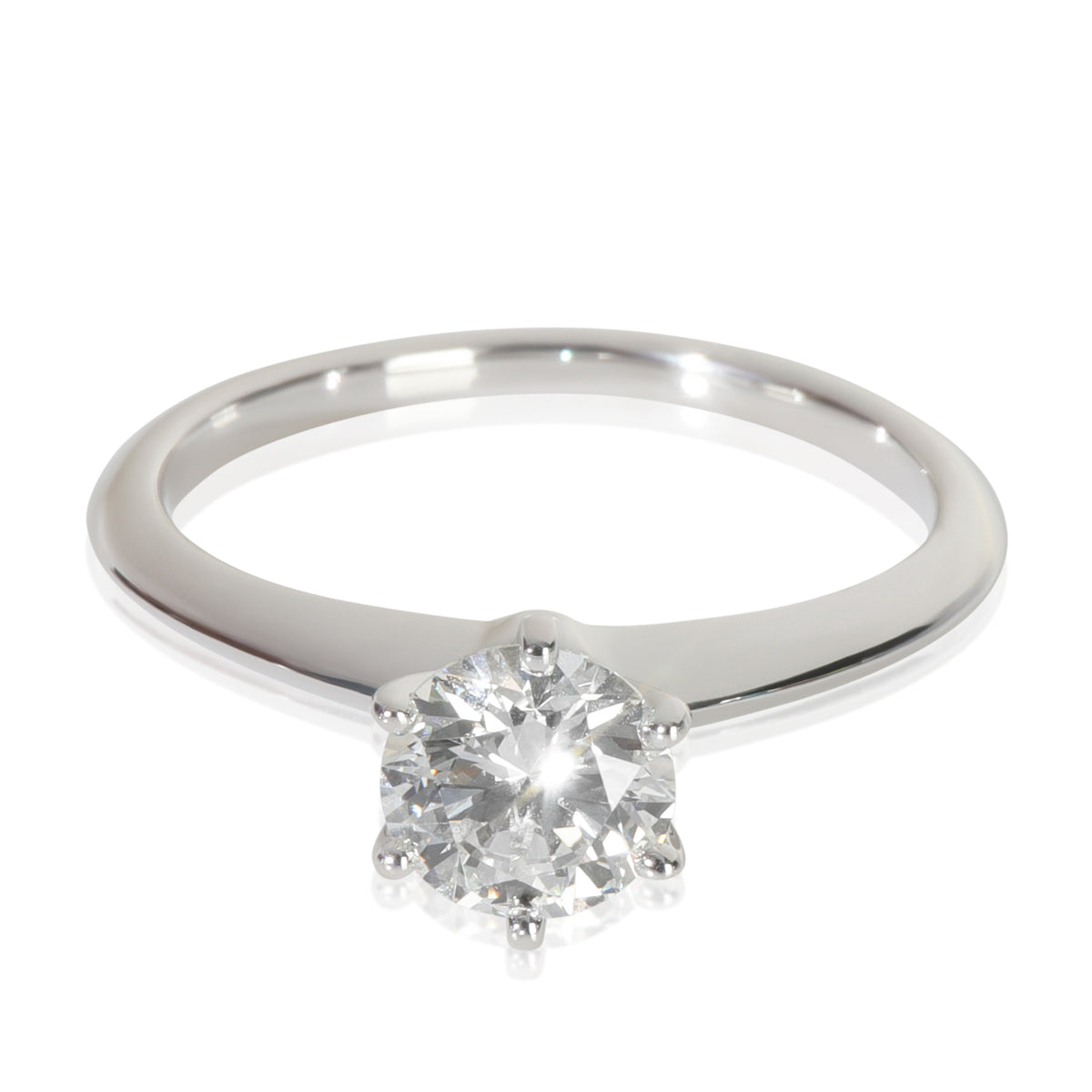 0.91 ct Round Brilliant Diamond Engagement Ring