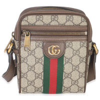 Beige GG Supreme Canvas Ophidia Mini Messenger