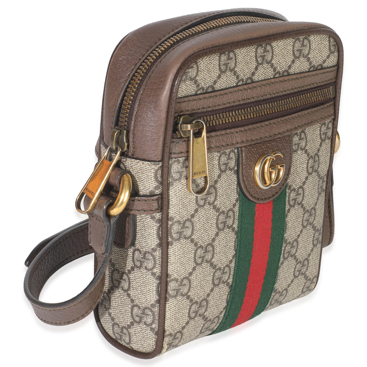 Beige GG Supreme Canvas Ophidia Mini Messenger