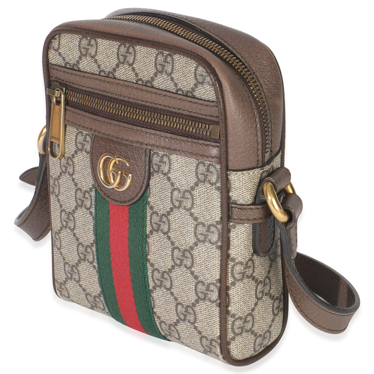 Beige GG Supreme Canvas Ophidia Mini Messenger