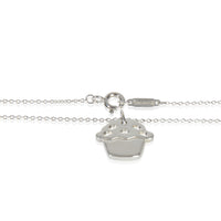 Sterling Silver  Cupcake Pendant