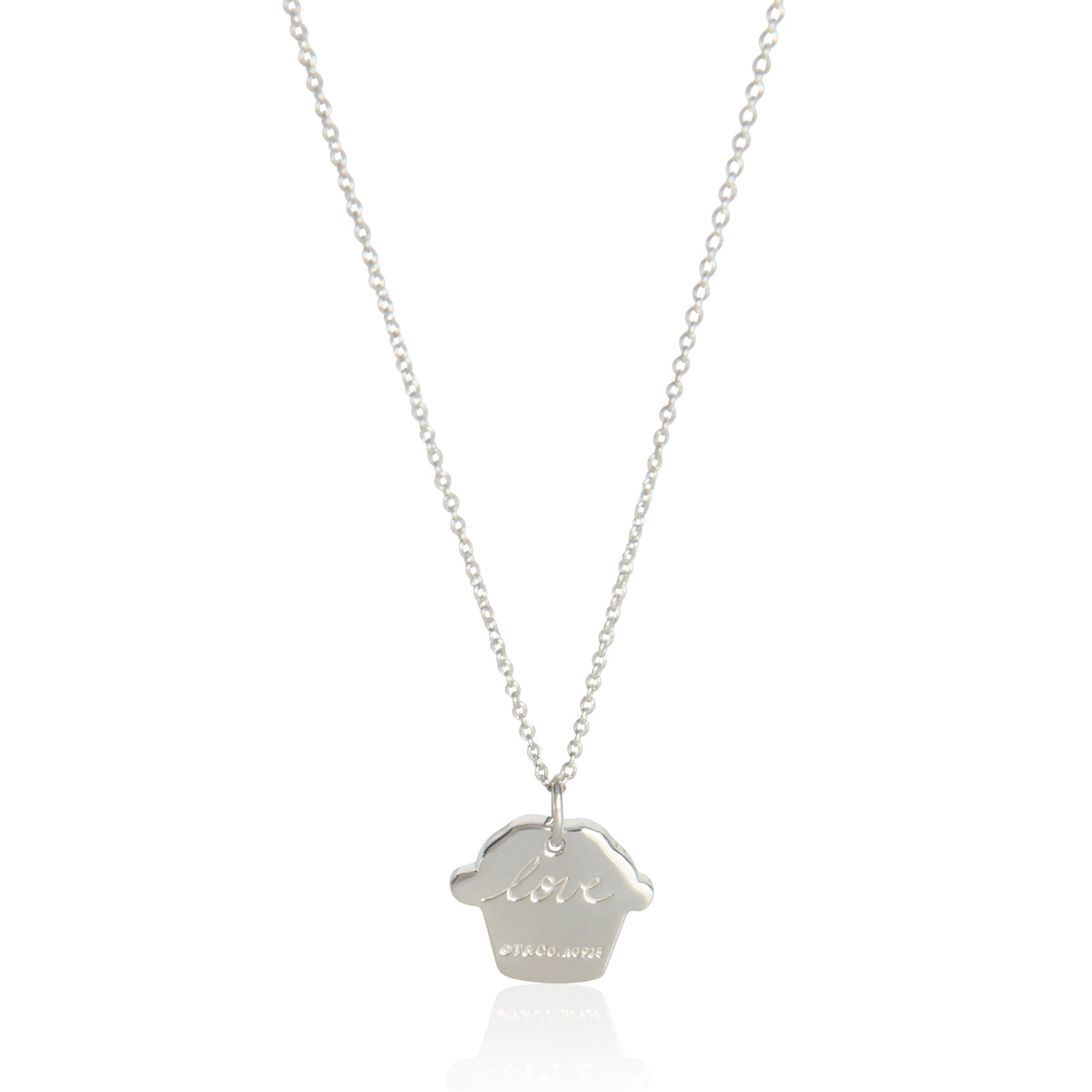 Sterling Silver  Cupcake Pendant