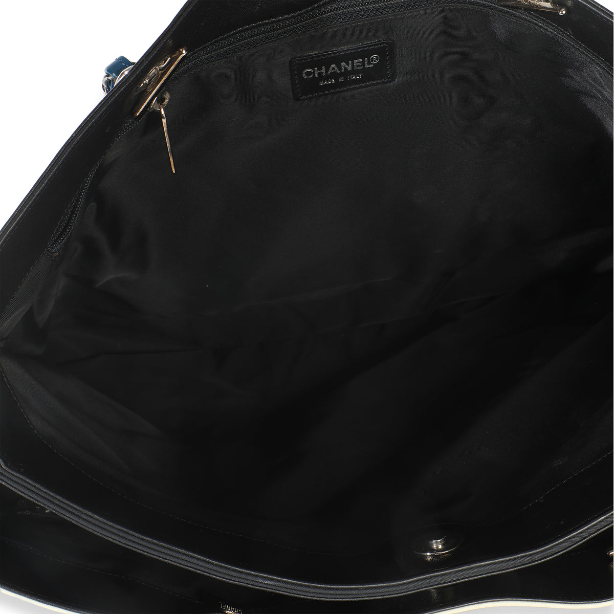 Chanel Vintage Black Red Lambskin No. 5 Star Chain Tote Bag Handbag av