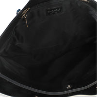 Chanel Vintage Black Red Lambskin No. 5 Star Chain Tote Bag Handbag av