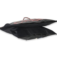 Vintage Black Red Lambskin No. 5 Star Chain Tote Bag