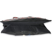 Vintage Black Red Lambskin No. 5 Star Chain Tote Bag