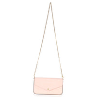 Rose Ballerine Monogram Vernis Felicie Pochette
