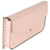 Rose Ballerine Monogram Vernis Felicie Pochette