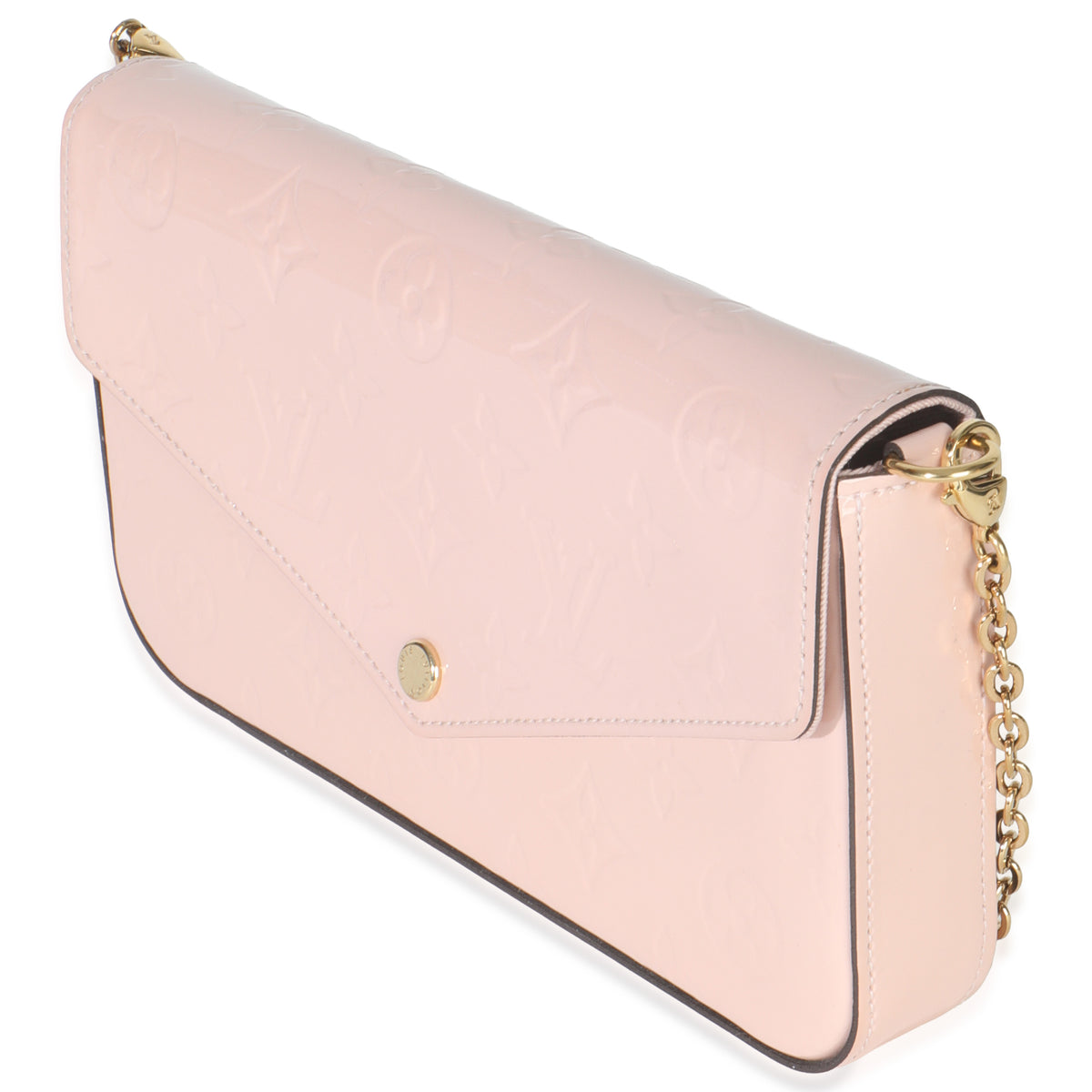 Rose Ballerine Monogram Vernis Felicie Pochette