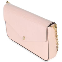 Rose Ballerine Monogram Vernis Felicie Pochette