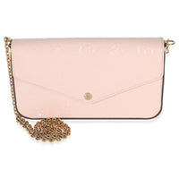 Rose Ballerine Monogram Vernis Felicie Pochette