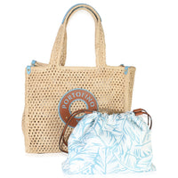 Natural Raffia Calfskin Portofino OnTheGo MM