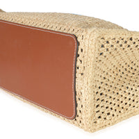Natural Raffia Calfskin Portofino OnTheGo MM