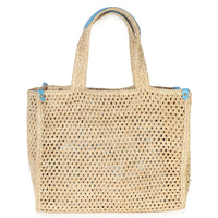 Natural Raffia Calfskin Portofino OnTheGo MM