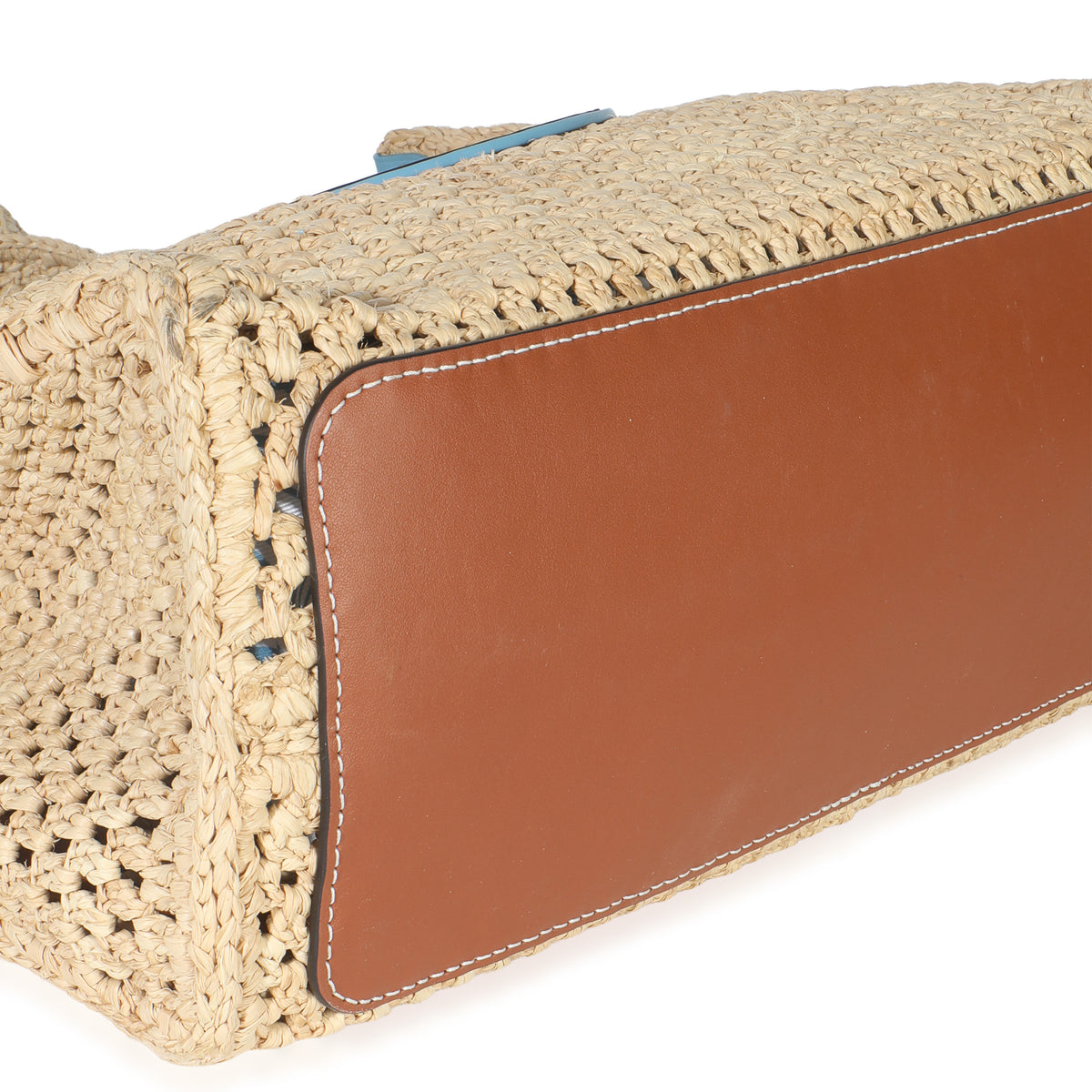 Natural Raffia Calfskin Portofino OnTheGo MM