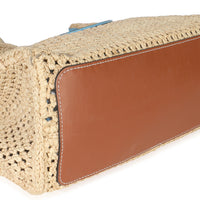 Natural Raffia Calfskin Portofino OnTheGo MM