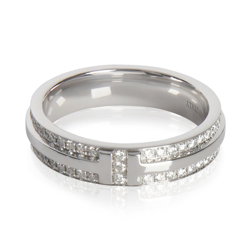 White Gold Diamond Tiffany T Narrow Ring